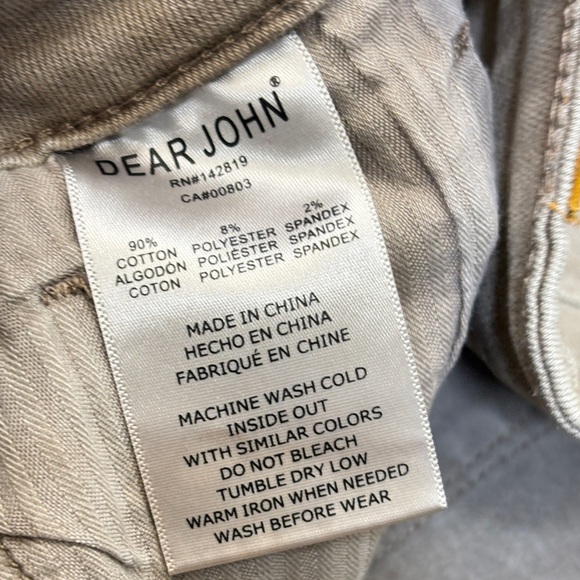 Dear John Tan Flare Wide Leg Jeans - Picture 4 of 4